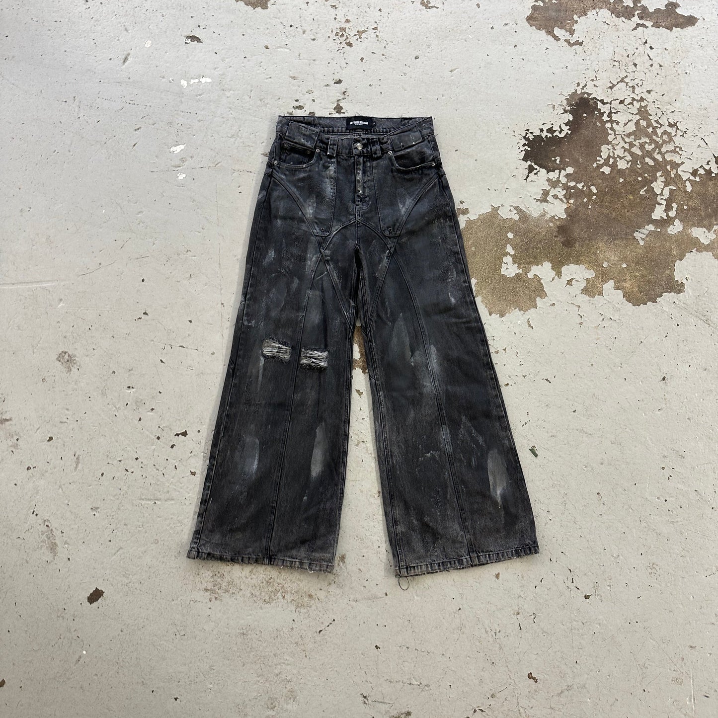 NFS Black Artisanal Dune Denim