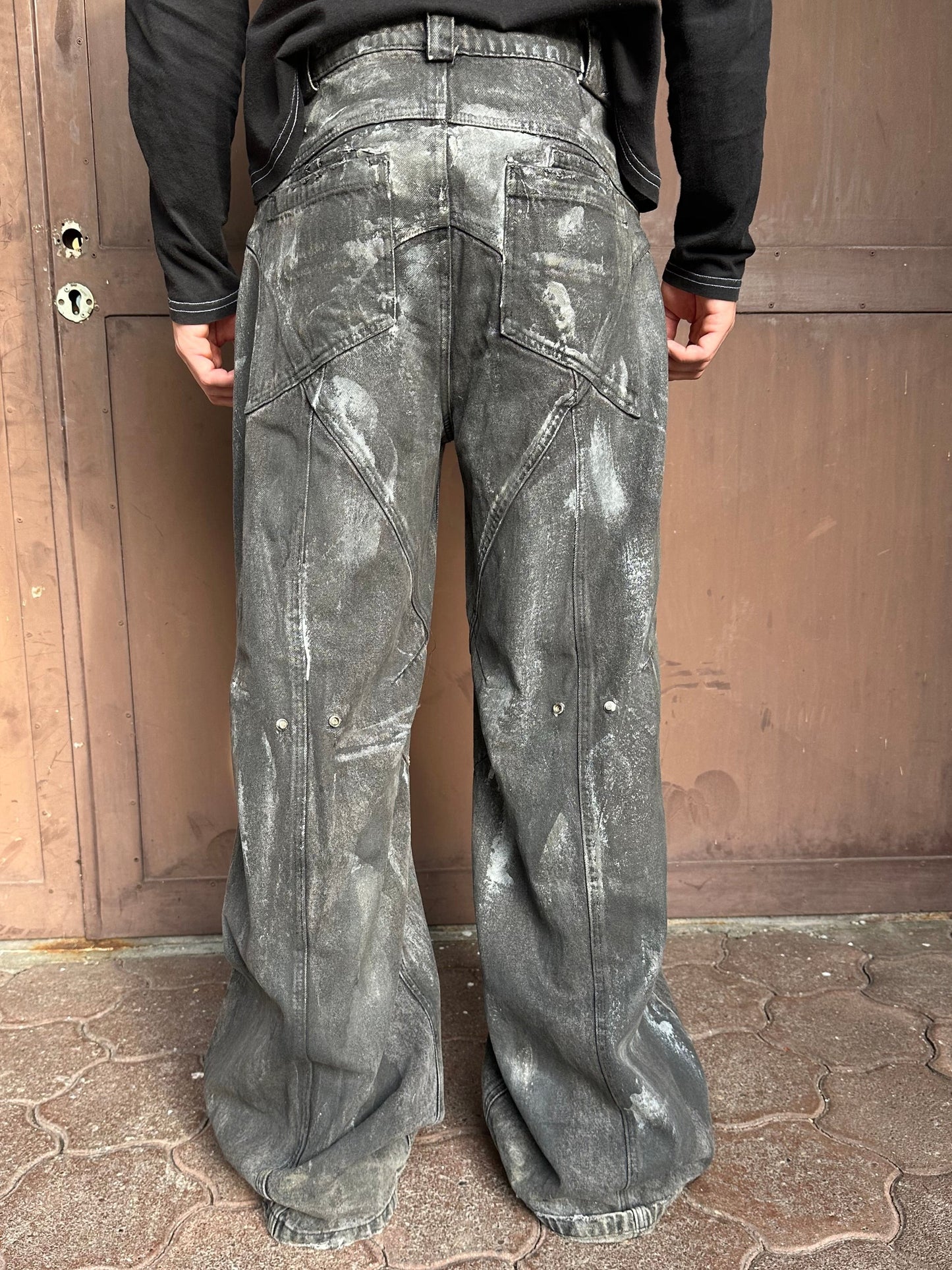 NFS Black Artisanal Dune Denim